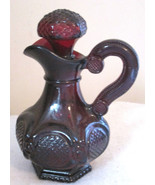 AVON 1876 Cape Cod Collection Ruby Red CRUET WITH STOPPER 5.5&quot;  Pitcher - €12,37 EUR
