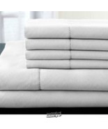 Luxury Estate-1200-Thread Count Sheet Set White King - £71.95 GBP