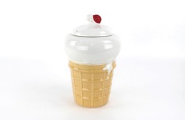 Vintage Mccoy Ice Cream Cookie Jar Kitchen Container Pop Art Mid Century Modern - £39.50 GBP