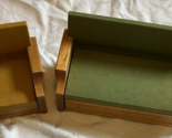 VTG STROMBECKER FOLD OUT GREEN COUCH BED WOOD DOLLHOUSE FURNITURE #156 C... - $49.45