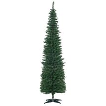 HOMCOM 7&#39; Slim Pencil Artificial Christmas Tree with Stand, Green - $84.99