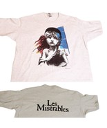 VTG 90s Les Miserables Musical Graphic Tshirt Heathered Gray XL Single S... - $48.28