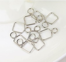 200pcs 8/12mm Metal Connector Hooks for Crystal Prism ball hanging Lighting Part - £9.47 GBP+