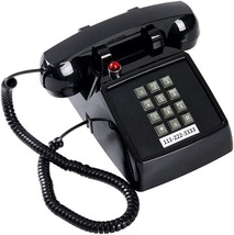 Retro 2500 Analog Desk Phone With Metal Base, Old Landline Phone In Large - $876.93 MXN