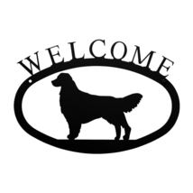 Village Wrought Iron Retriever Dog Welcome Home Sign Small - £19.00 GBP