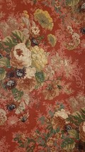 &quot;Delphine&quot; Wesley Mancini Cotton Fabric Portfolio Textiles Floral 2 Yds x 55.5&quot; - £31.86 GBP