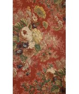 &quot;Delphine&quot; Wesley Mancini Cotton Fabric Portfolio Textiles Floral 2 Yds ... - $39.95