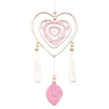 Pink Heart In Heart Dream Catcher - Medium - $14.00