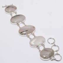 Black Rutile Oval Shape Gemstone Handmade Fashion Bracelet Jewelry 7-8&quot; SA 1223 - £7.18 GBP