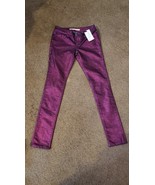 Nwt Fredrick&#39;s Hollywood S &amp; P Donna Pantaloni Shimmer Jeans Verde 27 x 27 - $39.03 CAD