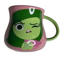 DISNEY PIXAR Inside Out Disgust What-Ever! 16oz Ceramic Mug Pink Green - $11.65