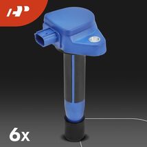 Red APM Set of 6 Ignition Coil Pack and Iridium Spark Plugs Compatible - $199.37