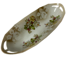 Elongated Asparagus Celery Porcelain Dish Made In Germany Floral Design ... - $13.38 CAD