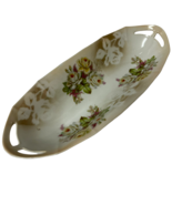 Elongated Asparagus Celery Porcelain Dish Made In Germany Floral Design ... - $13.38 CAD