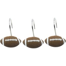 Doupoo Home Decorative Basketball Shower Curtain Hooks Set of 12 (Football) - $18.99