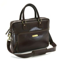 Style n Craft 392009 Laptop Briefcase Bag in Full Grain Dark Brown Leather - £99.36 GBP