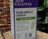 New Chapter Vegan DHA, EPA, and DPA Supplement-  Omega-3 Complex -Exp. 0... - $19.79