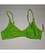 Aerie Swim Beach Babe Shine Rib Voop Bikini Top MEDIUM Harlequin Green - €23,44 EUR