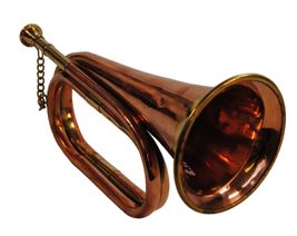 New Indian Brass Bugle Trumpet for Festivals Band Ska Puja Diwali Pocket Orchest - £29.27 GBP