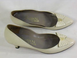 Picarri by Marler Taupe Leather Classic Pumps Size 8 M US Excellent - £12.39 GBP