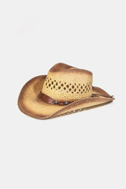Fame Cutout Wide Brim Straw Hat - $24.00