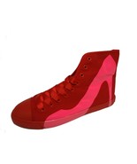 Women Casual Sneakers Bright Lights Red Canvas Fuchsia - Sizes 5 to 10 i... - $48.71 CAD