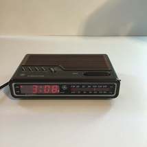 GE Digital Clock Radio Model 7-4612B Red Display AM/FM Black - £62.95 GBP