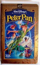 Disney Masterpiece PETER PAN 45th Anniversary LIMITED Edit. VHS 1998 NEW... - £19.37 GBP