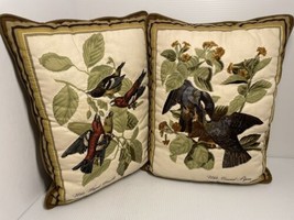 Vintage bird pillows 10 by 13 inches great decor pieces see photos - £14.78 GBP