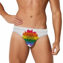 Mondxflaur Sunflower Swim Briefs Sexy Swimming Trunks Quick Dry Soft Ath... - $19.99