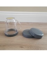 18 oz Cup with Attached Handle And 2 Lid Add On For Nutribullet NB-101B ... - $14.99