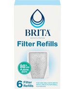 Brita Refillable Water Filter Refill Packs For Pitchers And, 6 Filters - $40.99