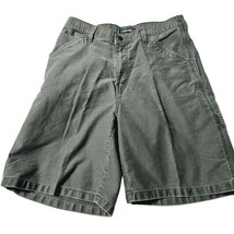 Cherokee Mens Cargo Shorts Olive Size 30 100% Cotton Button Zip Close Ca... - $15.20