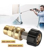 Pressure Washer Adapter Set M22 To 1/4 Inch Quick Connect Kit M22 14mm T... - $19.17 CAD