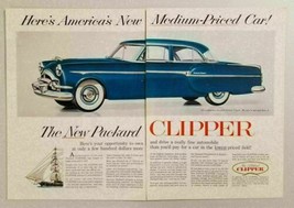 1953 Print Ad The New Packard Clipper Deluxe 160-HP Medium Priced Car - £7.40 GBP