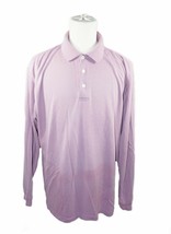 Coolibar Mens XL Long Sleeve Button Shirt - UPF 50+ Lavender Vintage Polo Xlarge - £7.83 GBP