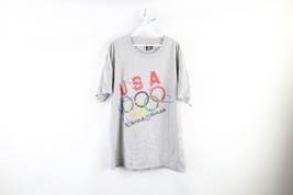 Vintage 90s Mens Large Spell Out USA Olympics Swim Team Short Sleeve T-Shirt - £47.33 GBP