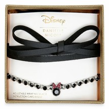 Disney Minnie Mouse Faux Leather Wrap Necklace by Danielle Nicole - £41.17 GBP