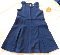 Wonder Nation Girl&#39;s Youth Sleeveless Dress Knit Jumper Dress Size 7 Navy NWT - £23.79 GBP
