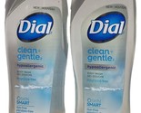 2 Dial 21 Oz Clean &amp; Gentle Hypoallergenic Fragrance Free Skin Smart Bod... - £18.13 GBP