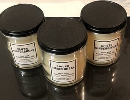 X 3 Pack~Bath Body Works SPICED GINGERBREAD Single 1-Wick Candle 7 oz NEW - £31.57 GBP