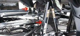2020-2021 C8 Corvette - Carbon Fiber Hinge Dress-up Kit 6Pc | CF/Stainless Steel - $134.95