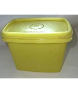 Vintage Tupperware 1243 Yellow Shelf Saver Storage Container Lid 1244 se... - $9.50 CAD