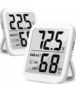 Humidity Gauge, 2 Pack Max Indoor Thermometer Hygrometer Humidity Meter - $39.98 CAD