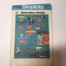Simplicity 7065 Yellow Wax Transfers for Scenic Embroidery - £10.11 GBP