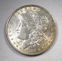 1887 Silver Morgan Dollar CH AU Coin AN288 - £38.14 GBP