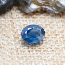 2.45 CTs, Natural Blue Sapphire Gemstone, 9x7mm - September Birthstone, Precious - £113.78 GBP