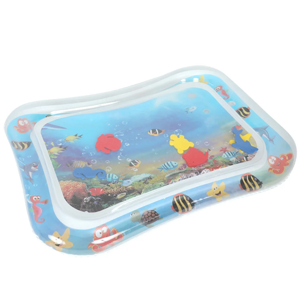 Inflatable Water Cushion Sea Animal Print Baby Play Mat Toy Early Education - £10.94 GBP