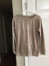 Women&#39;s Tek Gear Sweatshirt--Tan--Velvet--Size XS - $6.99