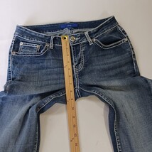 Apt 9 Capri Jeans Women’s Sz 4 (27×25) Low-Rise Embroidered Rhinestones Stretch image 8